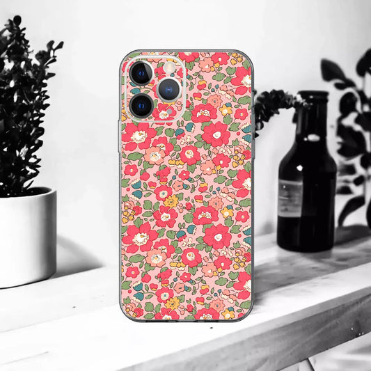 Coque souple Betsy pêche pour iPhone 16, 15, 14, 13, 12, 11, X, XR, SE, 8, 7