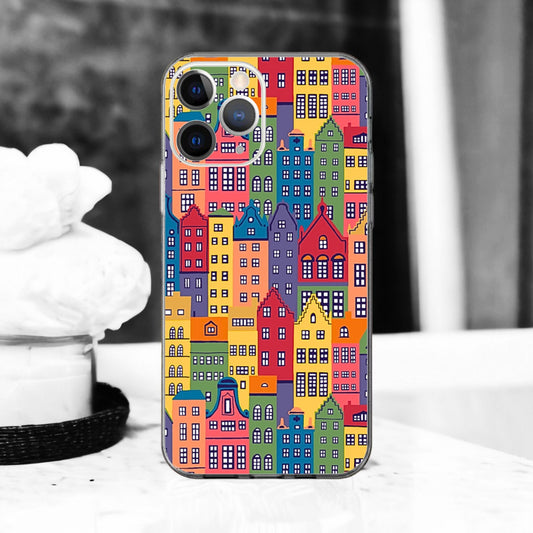 Coque Liberty Copenhagen Street pour iPhone 16, 15, 14, 13, 12, 11, X, XR, SE, 8, 7,